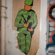 Street art Bordeaux, soldat inconnu