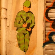 Street art Bordeaux, soldat inconnu