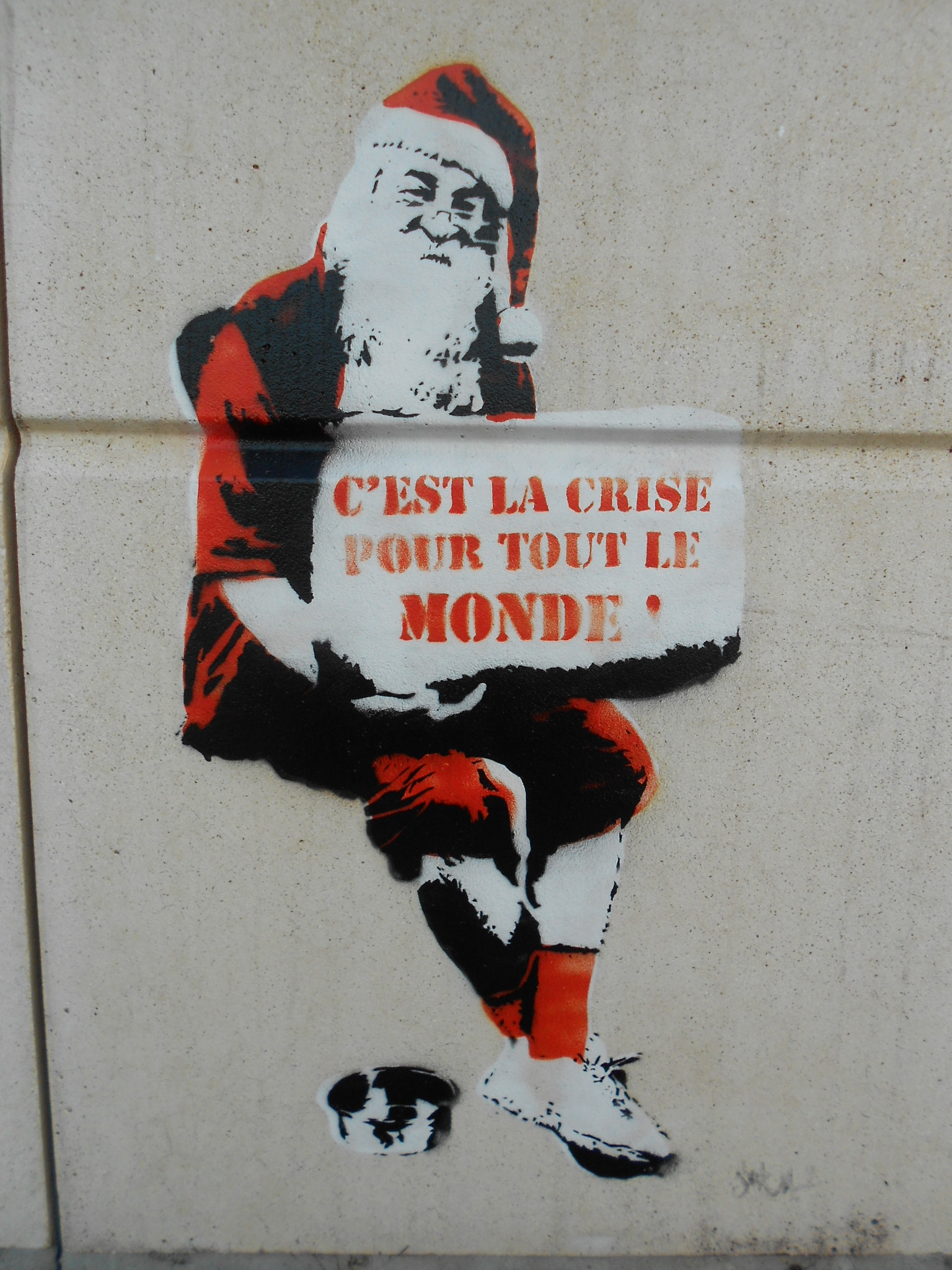 Père noël Faire Le MurFaire Le Mur Street Art à Bordeaux et ailleurs