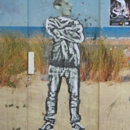 Street art Bordeaux, silhouette
