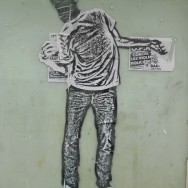 Street art Bordeaux, silhouette
