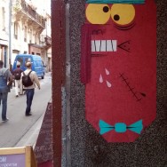 bonhomme street art bordeaux